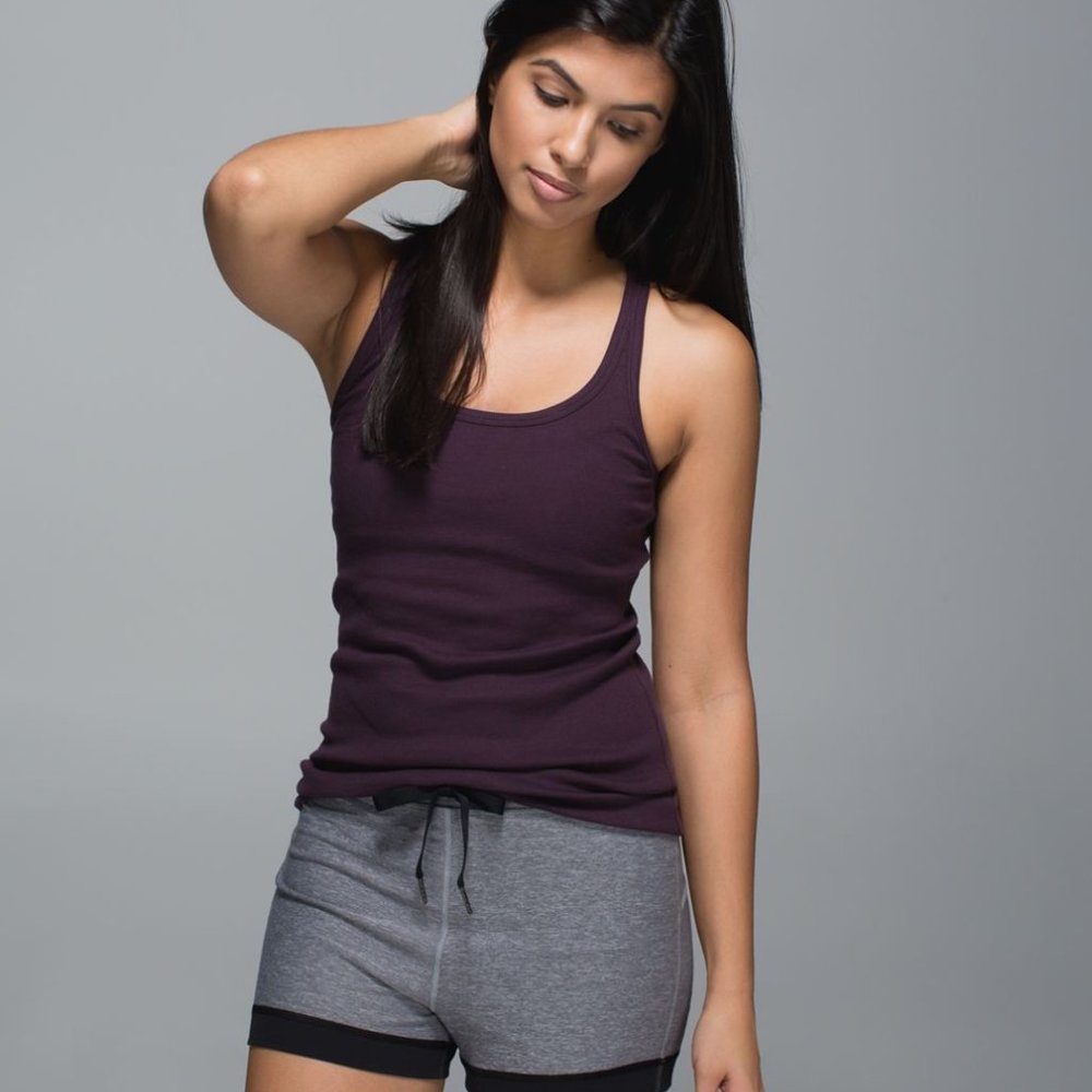 Lululemon 🍋 Black Cherry Studio Racerback